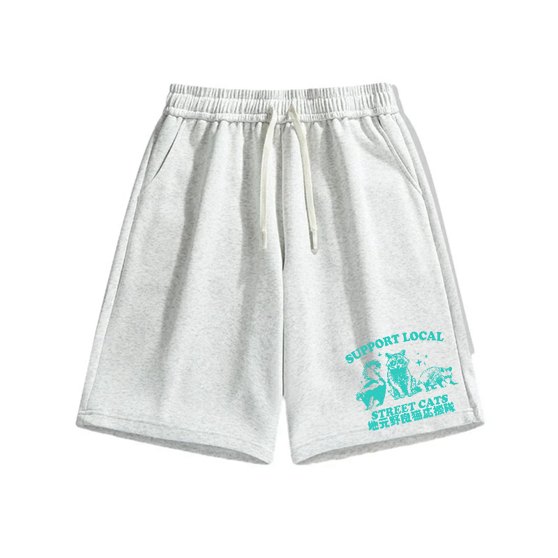 Support local street cats Cotton Casual Shorts