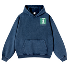 Sarcams Vintage Washed Cotton Back Art Hoodie