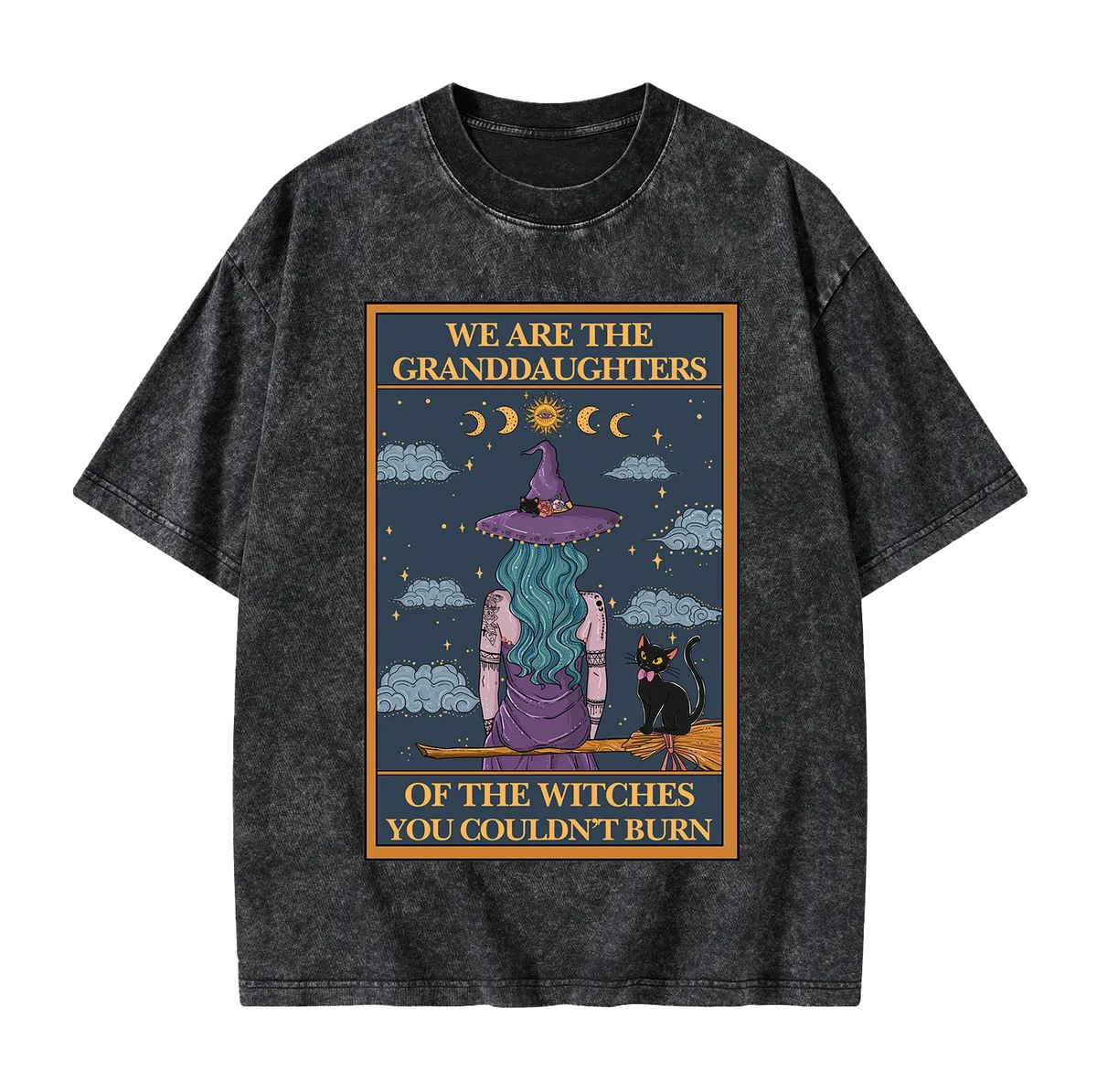 The Witches You Couldn't Burn Oracle Card Washed T-Shirt
