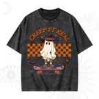 Creep It Real Halloween Washed T-Shirt