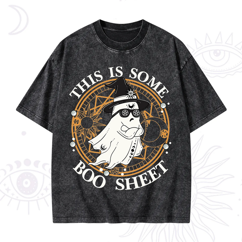 This Is Some Boo Sheet Halloween Washed T-Shirt