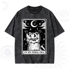 The In My Feral Era Oracle Card Washed T-Shirt