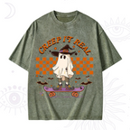 Creep It Real Halloween Washed T-Shirt