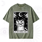 The In My Feral Era Oracle Card Washed T-Shirt