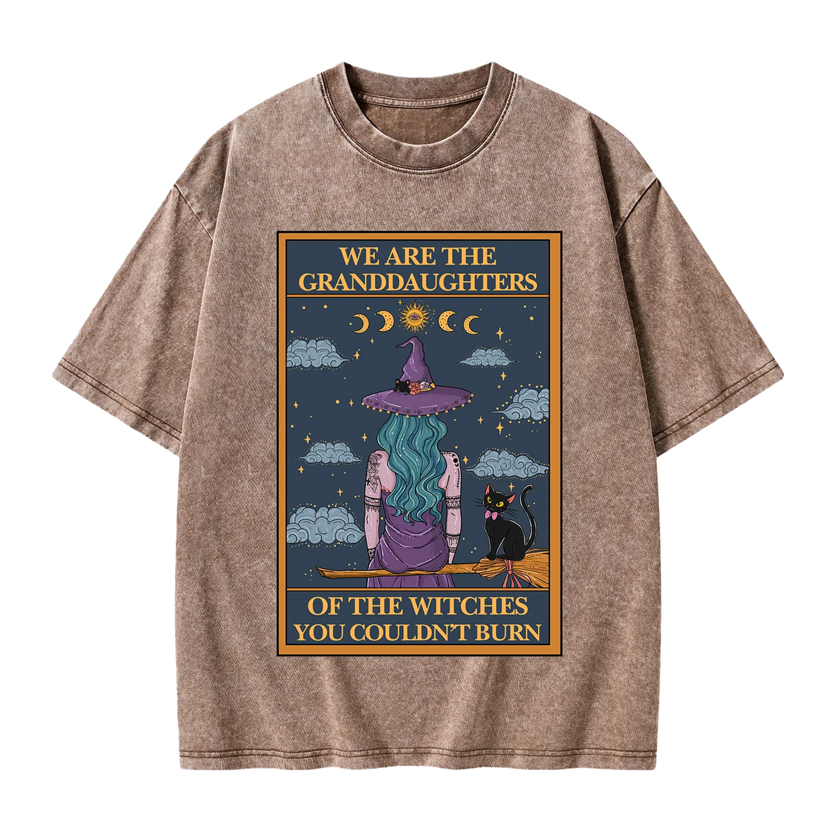 The Witches You Couldn't Burn Oracle Card Washed T-Shirt