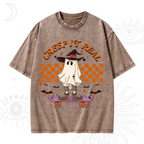 Creep It Real Halloween Washed T-Shirt