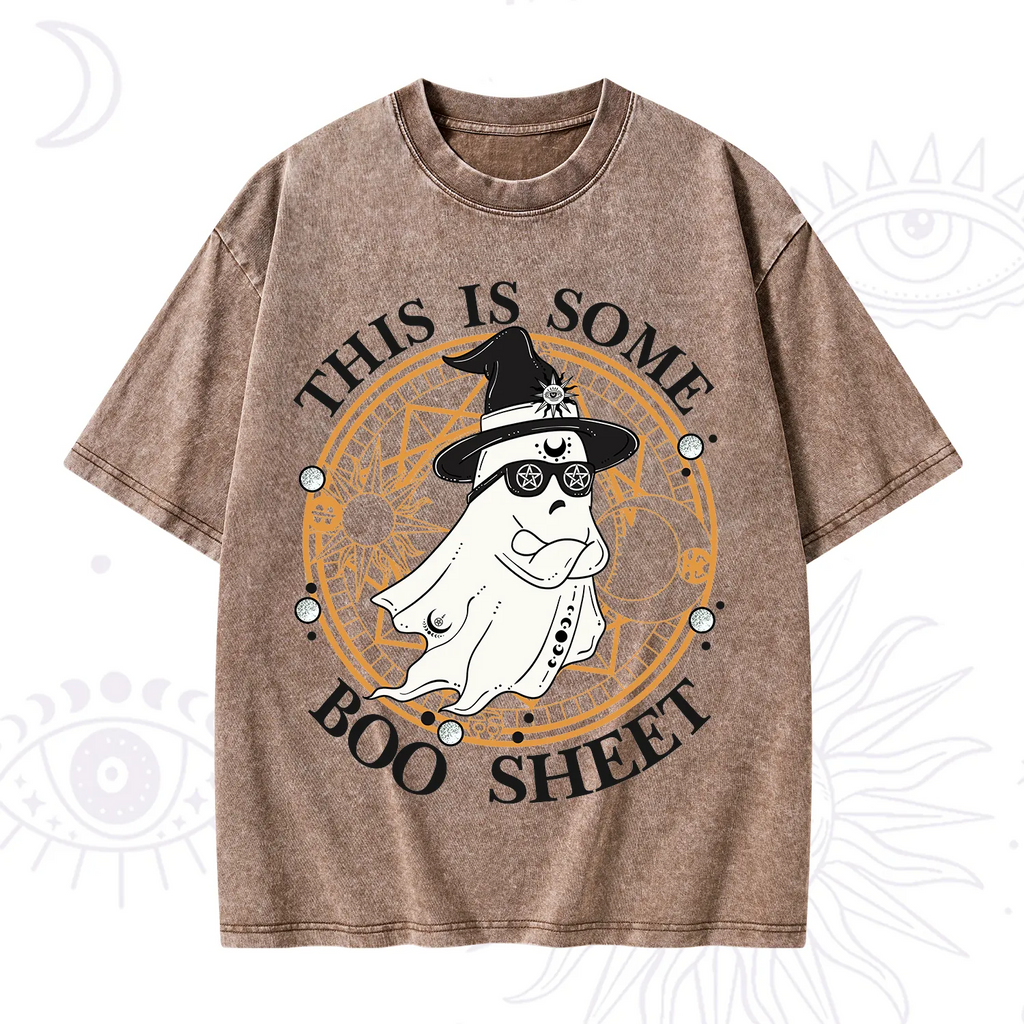 This Is Some Boo Sheet Halloween Washed T-Shirt