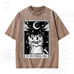 The In My Feral Era Oracle Card Washed T-Shirt