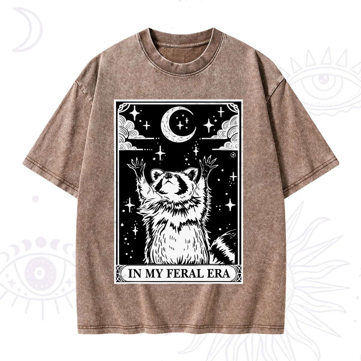 The In My Feral Era Oracle Card Washed T-Shirt