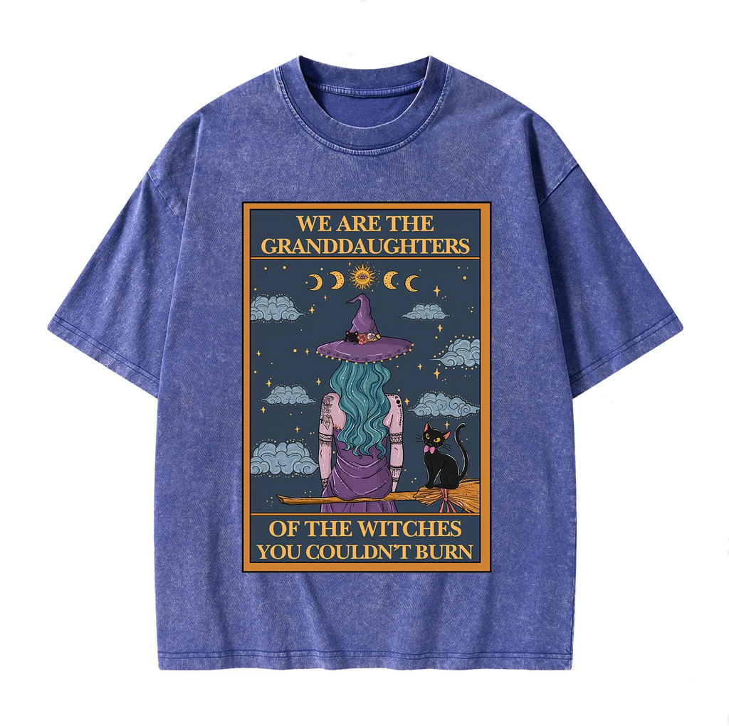 The Witches You Couldn't Burn Oracle Card Washed T-Shirt
