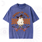 Creep It Real Halloween Washed T-Shirt