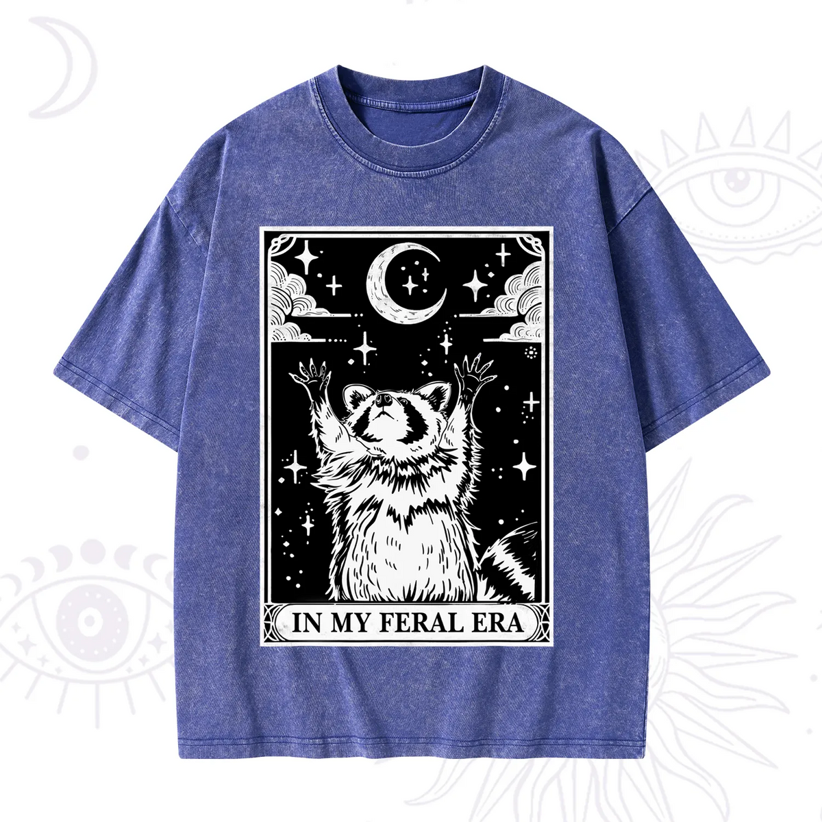 The In My Feral Era Oracle Card Washed T-Shirt
