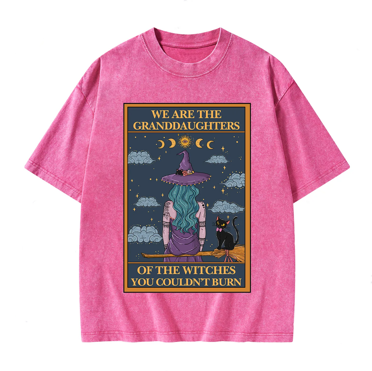 The Witches You Couldn't Burn Oracle Card Washed T-Shirt
