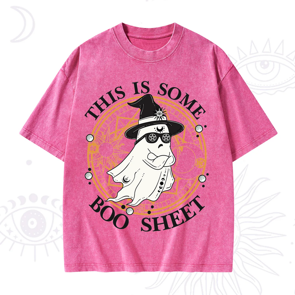 This Is Some Boo Sheet Halloween Washed T-Shirt
