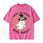 This Is Some Boo Sheet Halloween Washed T-Shirt