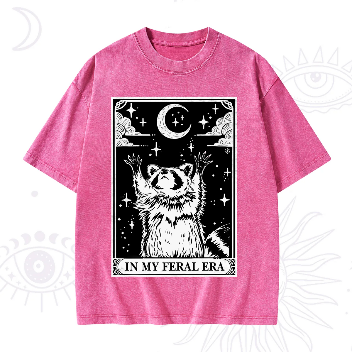 The In My Feral Era Oracle Card Washed T-Shirt