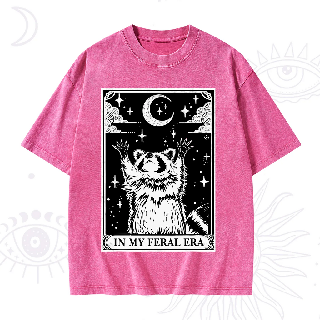 The In My Feral Era Oracle Card Washed T-Shirt