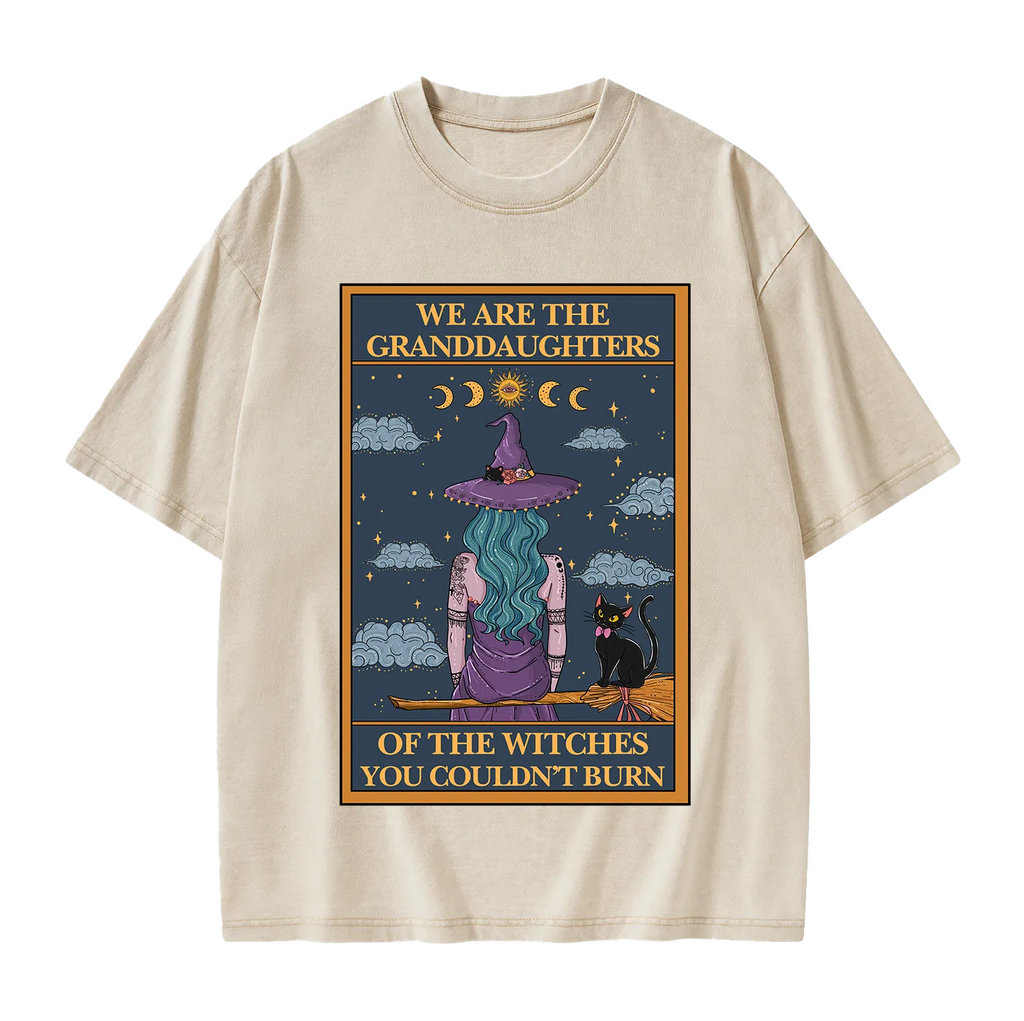 The Witches You Couldn't Burn Oracle Card Washed T-Shirt
