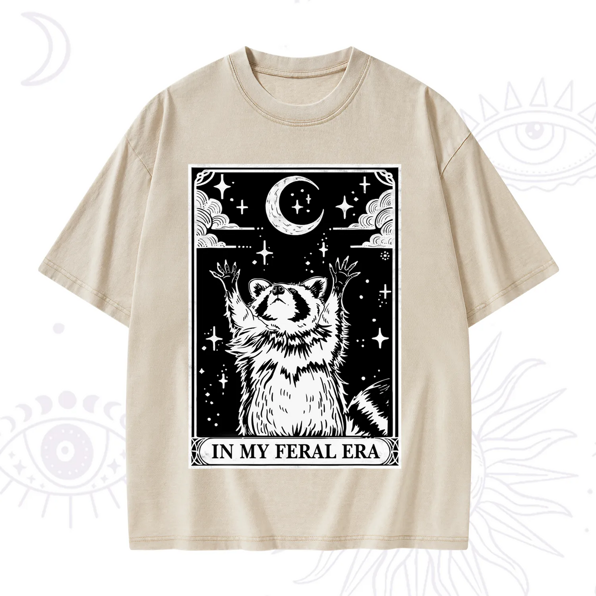 The In My Feral Era Oracle Card Washed T-Shirt