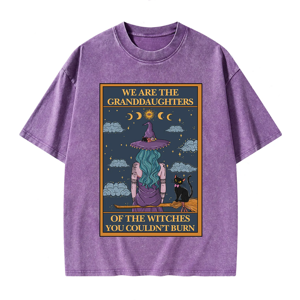 The Witches You Couldn't Burn Oracle Card Washed T-Shirt