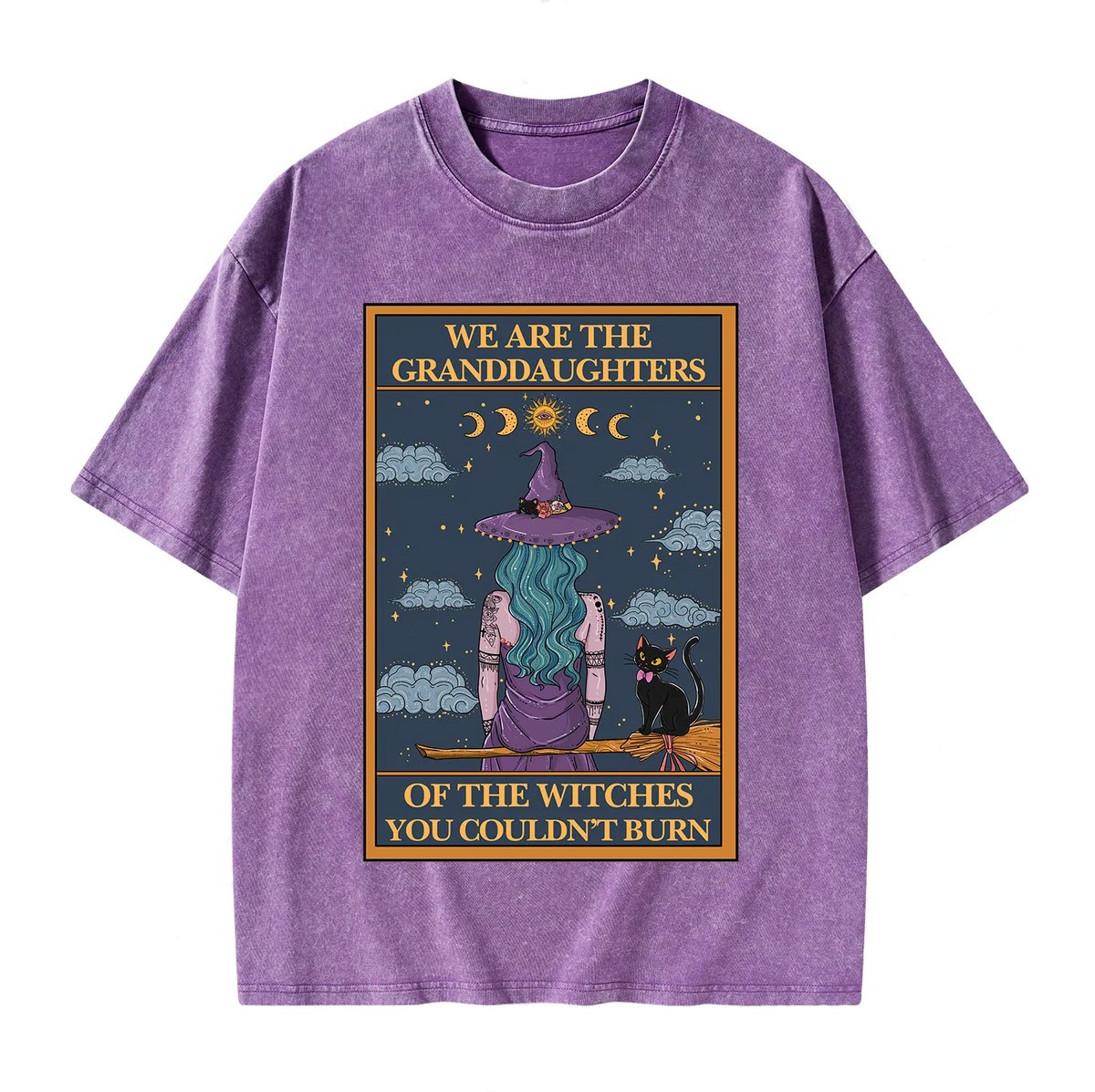 The Witches You Couldn't Burn Oracle Card Washed T-Shirt