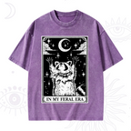 The In My Feral Era Oracle Card Washed T-Shirt