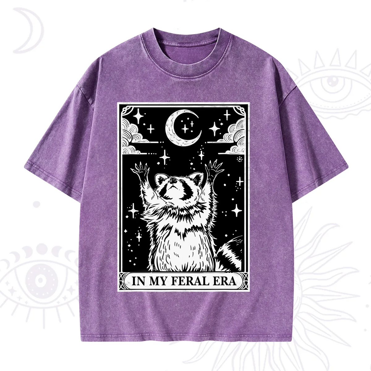 The In My Feral Era Oracle Card Washed T-Shirt