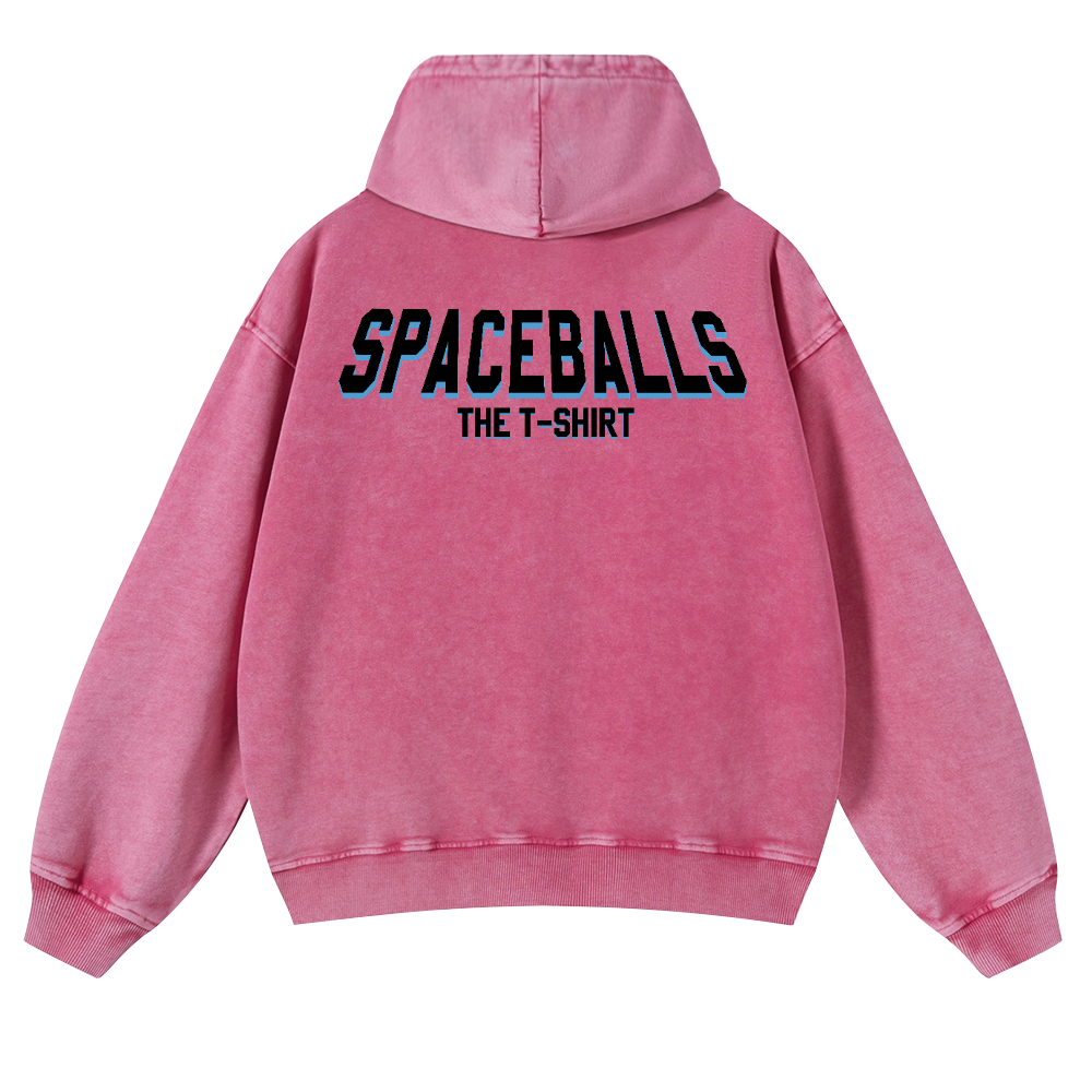 Spaceballs Vintage Washed Cotton Back Art Hoodie