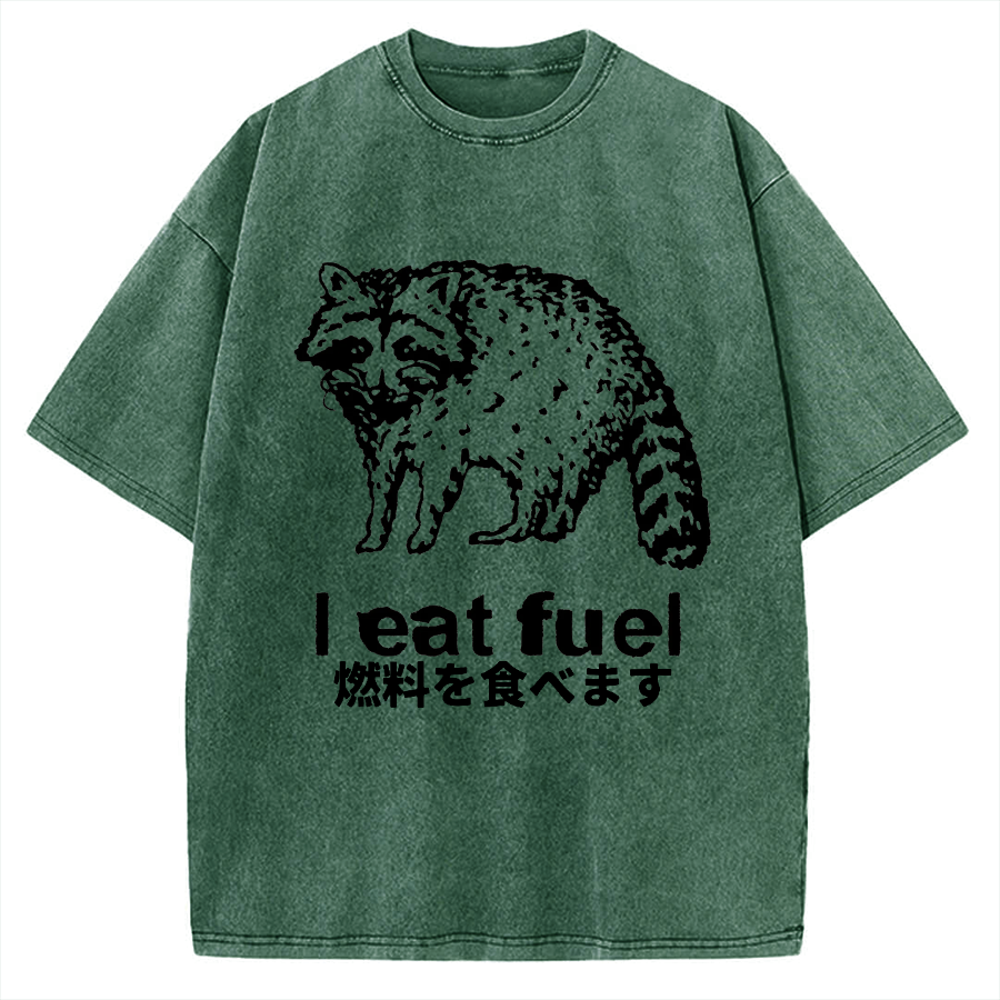 Eat Fuel Raccoon Vintage Washed T-shirt