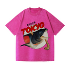 Tsukiji Fish Market Vintage Wash Japanese Design T-Shirt