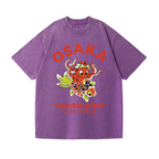 Osaka Octopus Vintage Wash Japanese Design T-Shirt