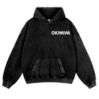 Okinawa Vintage Washed Cotton Back Art Hoodie