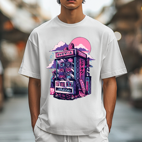 The Black Cat with a Knife Japanese Style Classic Tee