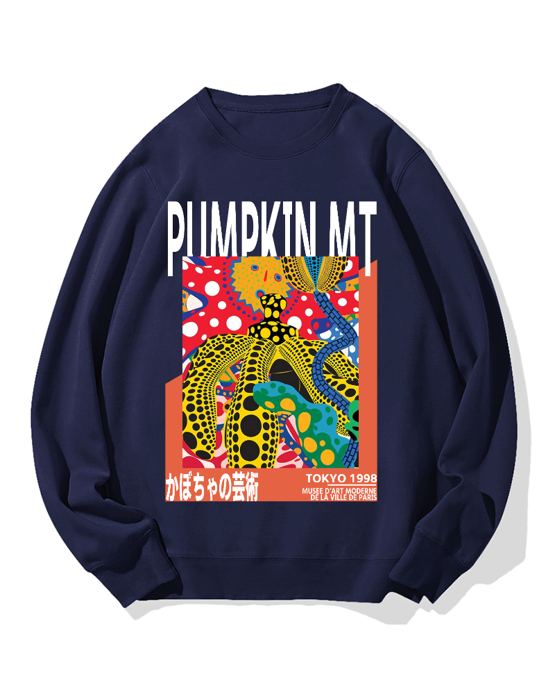 Pumpkin Art Cotton Sweatshirt