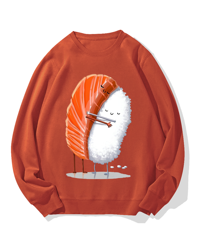 Sushi Hug Cotton Sweatshirt
