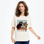 Van Gogh's Cat Washed T-Shirt