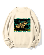 Refusing Humans To Return To Frog Cotton Sweatshirt