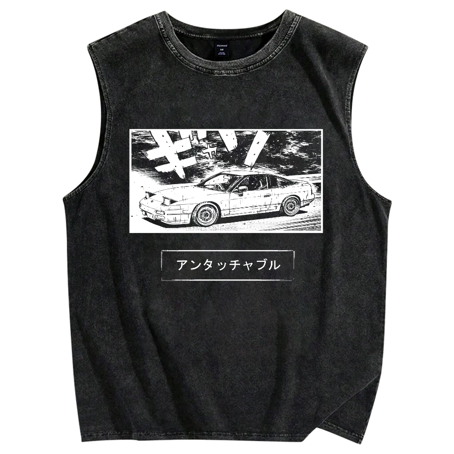Tsukamoto's Nissan 180SX  Untouchable Vintage Distressed Washed Tank Top