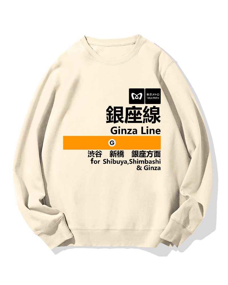 Ginza Line for Shibuya Cotton Sweatshirt