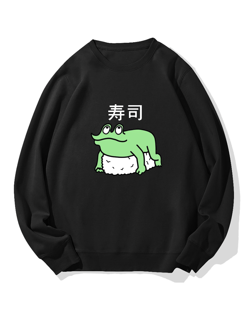 Frog Sushi Cotton Sweatshirt