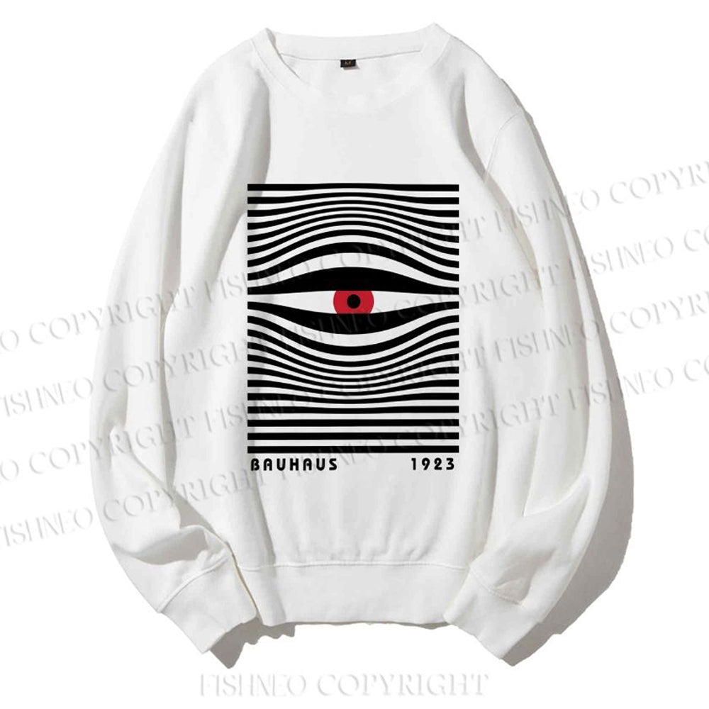 Unisex Casual Artistic Geometric Eyes Printed Sweatshirt