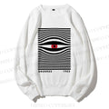 Unisex Casual Artistic Geometric Eyes Printed Sweatshirt