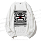 Unisex Casual Artistic Geometric Eyes Printed Sweatshirt