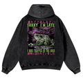 Frog's Void Excuse Vintage Washed Cotton Back Art Hoodie