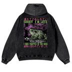 Frog's Void Excuse Vintage Washed Cotton Back Art Hoodie