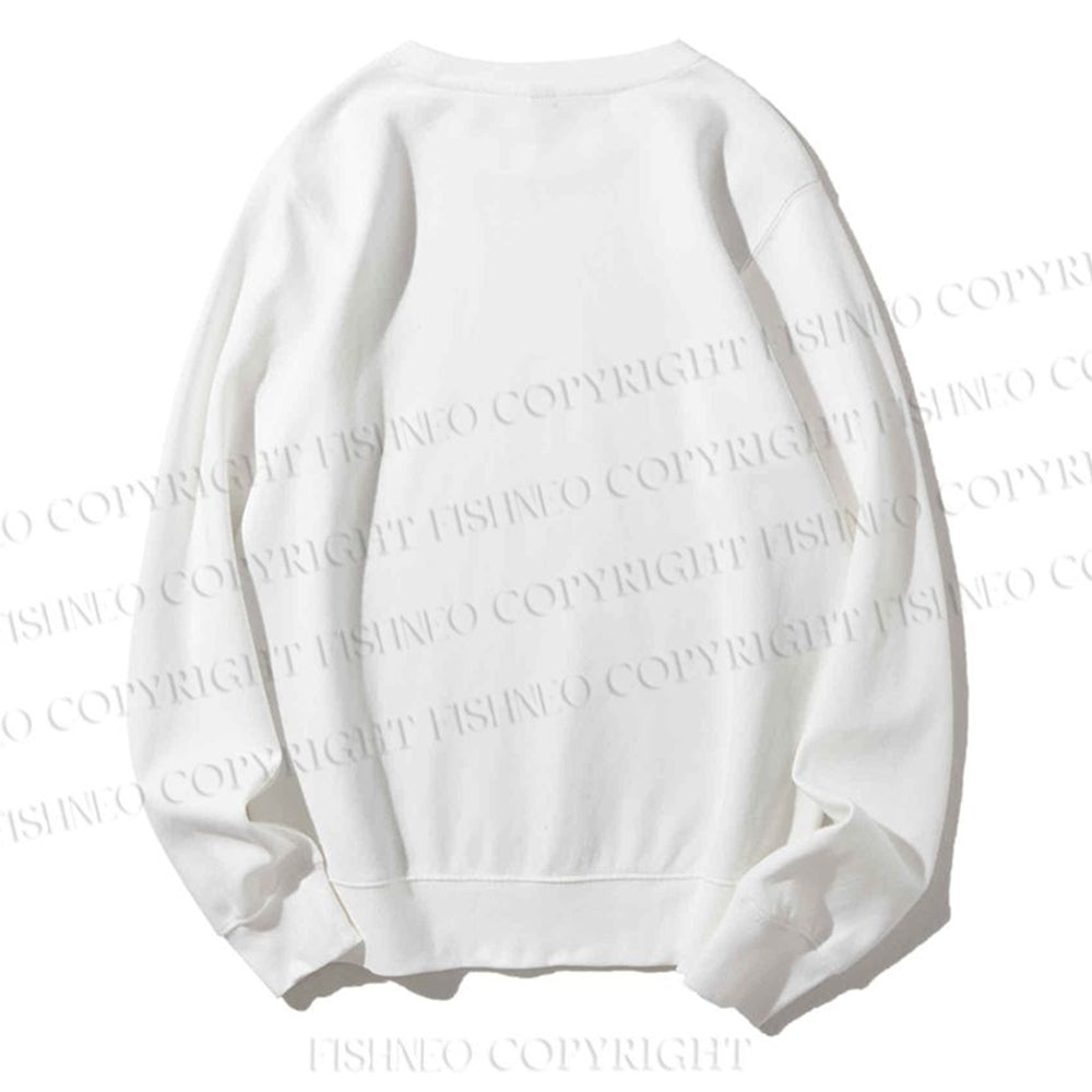 Unisex Casual Artistic Geometric Eyes Printed Sweatshirt