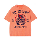Hattori Hanzo Komainu Vintage Wash Japanese Design T-Shirt
