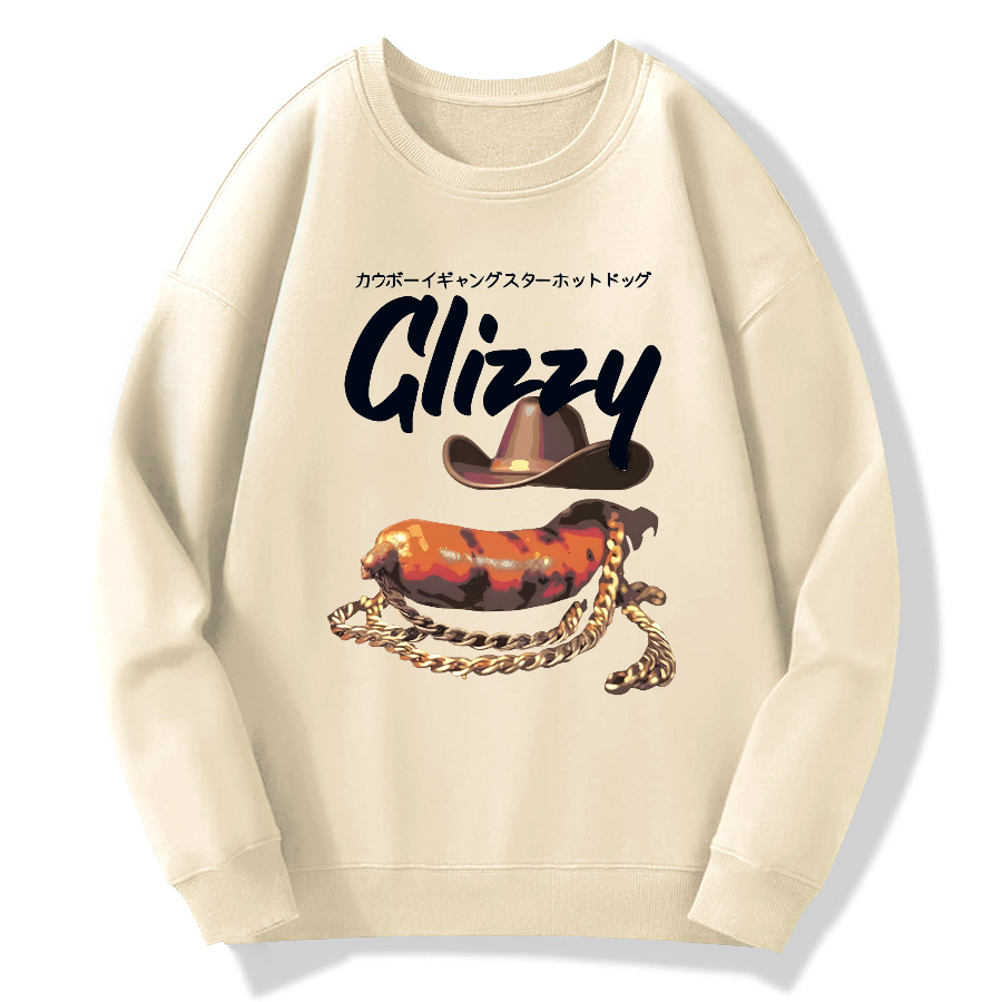 Cowboy Glizzy Cotton Pullover Sweatshirt