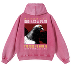 Pigeon Vintage Washed Cotton Back Art Hoodie