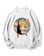 Ukiyo-e Painting Cotton Sweatshirt